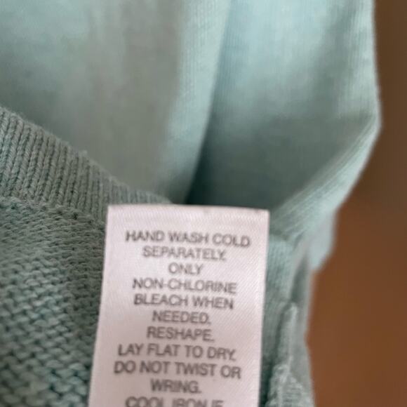 J. Jill Pure Wool & Cotton Sweater Womens Large Long Sleeve with Front Pockets - Picture 8 of 9